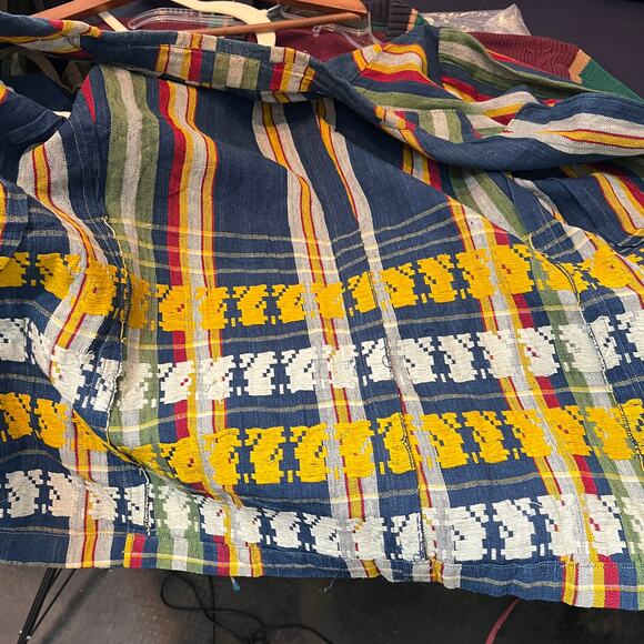 Vintage Handmade Rainbow Robot Blazer Stripe Dual Button - L - Picture 4 of 7